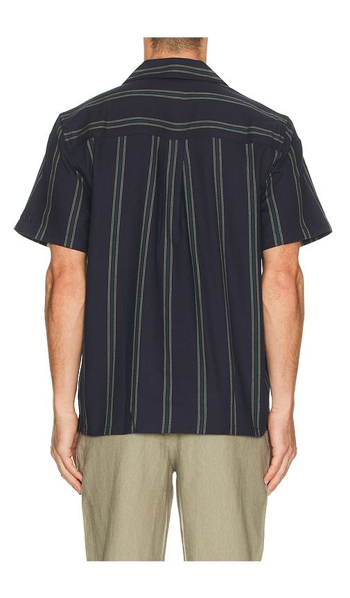 Lawson Stripe Shirt in Navy. - size L (also in M, S, XL/1X) - Les Deux - Modalova