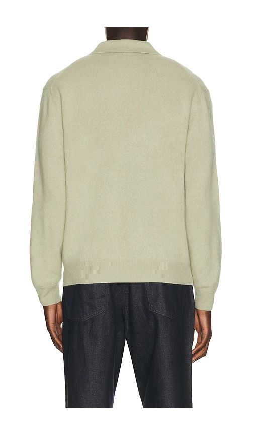 Brushed Cashmere Blend Polo Sweater in Green. - size 46 (also in 50) - Le17Septembre - Modalova