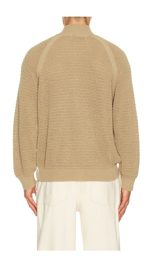 Open Knit Zip Up Cardigan in Brown. - size 46 (also in 48, 52) - Le17Septembre - Modalova