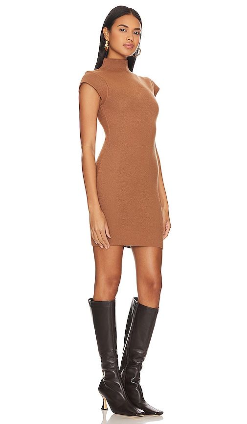 Rumi Mini Sweater Dress in Tan. - size L (also in XL) - Line & Dot - Modalova
