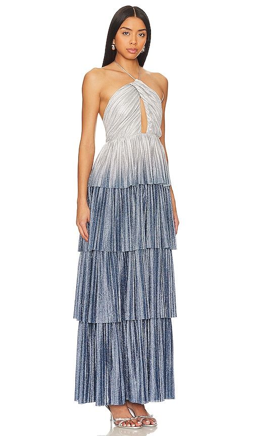 Oracle Maxi Dress in Blue. - size L (also in M, S, XL, XS) - Line & Dot - Modalova