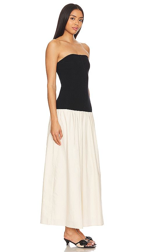 Tanner Combo Dress in ,Cream. - size L (also in M) - Line & Dot - Modalova