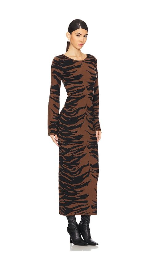 Cecily Sweater Dress in Brown. - size L (also in M, S, XS) - Line & Dot - Modalova