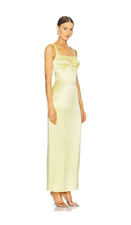 Limone Maxi Dress in Yellow. - size M (also in S) - Line & Dot - Modalova