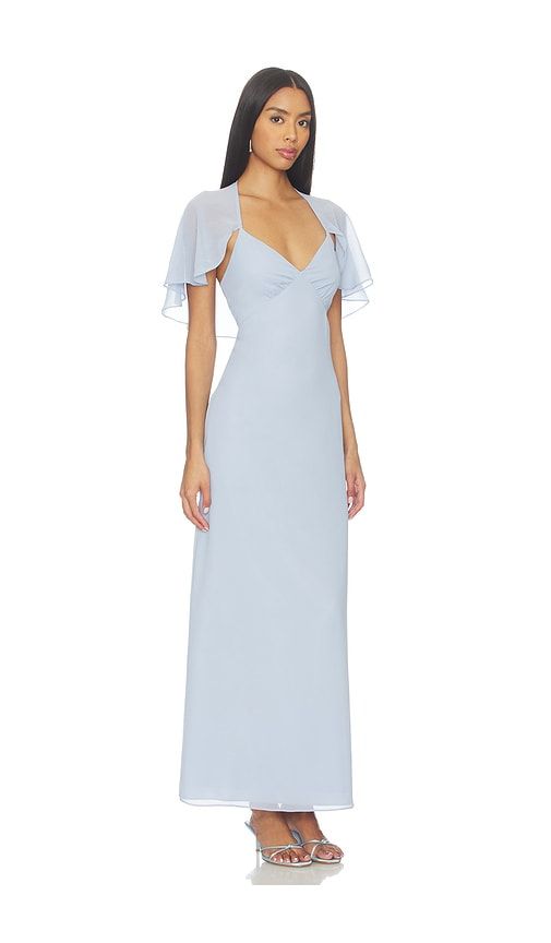 Amorette Cape Dress in Baby Blue. - size M (also in L) - Line & Dot - Modalova
