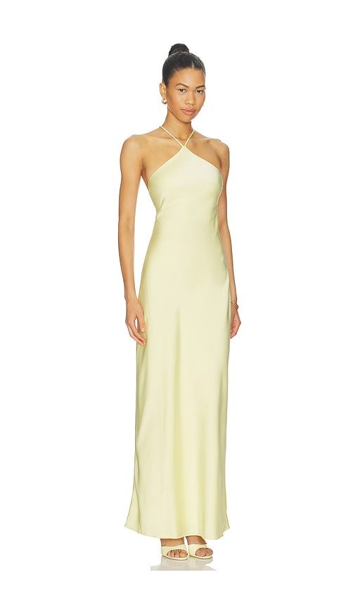 X REVOLVE Kira Maxi Dress in Lemon. - size L (also in M, S, XS) - Line & Dot - Modalova
