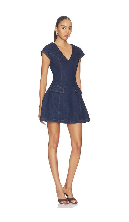 Flavia Mini Dress in Blue. - size S (also in XS, M, L) - Line & Dot - Modalova