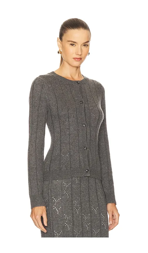 Alena Cardigan in Grey. - size L (also in S) - Line & Dot - Modalova