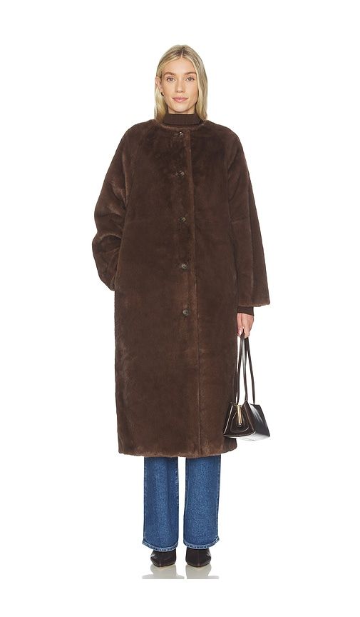 Axel Faux Fur Coat in . - size S (also in XS) - Line & Dot - Modalova