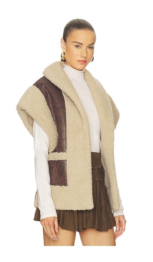 Ace Faux Shearling Vest in . - size M/L (also in XS/S) - Line & Dot - Modalova