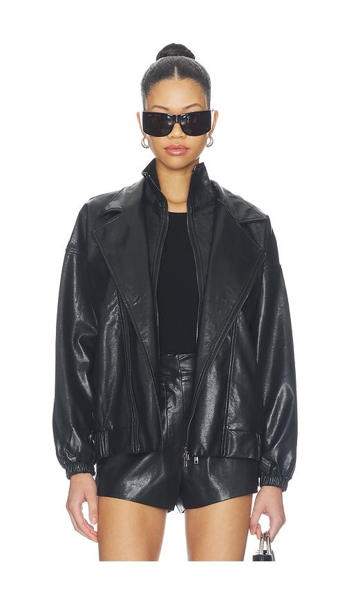 Noir Double Layered Jacket in . - size L (also in M, S, XS) - Line & Dot - Modalova