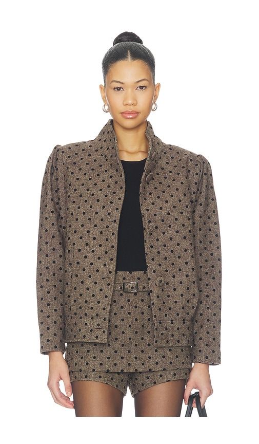 Millie Jacket in Brown. - size L (also in M, S, XS) - Line & Dot - Modalova