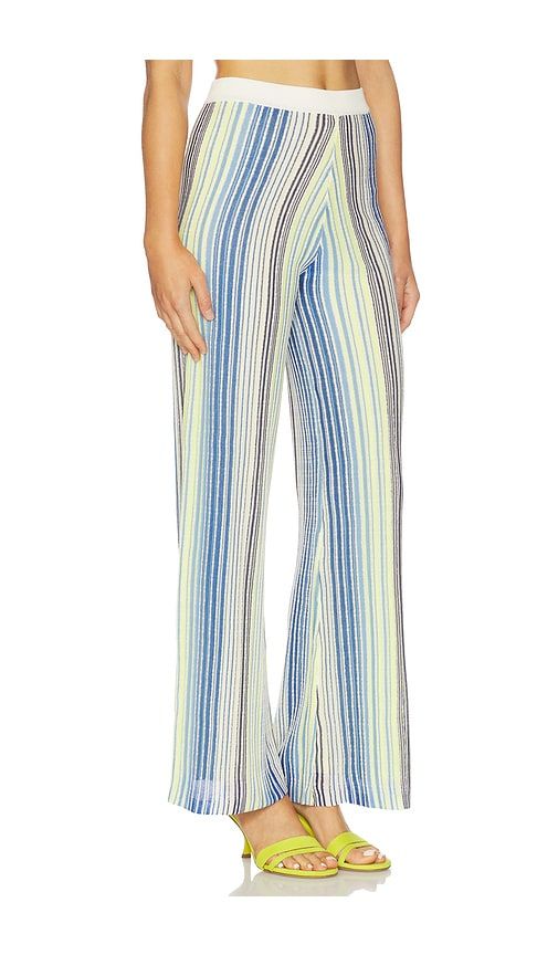 Kit Striped Knit Sweater Pants in Blue,Green. - size L (also in M, S, XS) - Line & Dot - Modalova