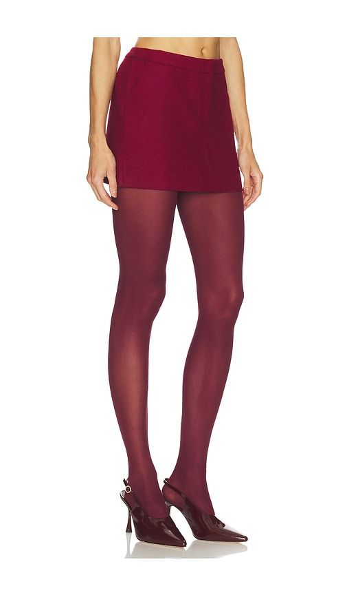 Noelia Mini Skirt in Burgundy. - size M (also in S) - Line & Dot - Modalova