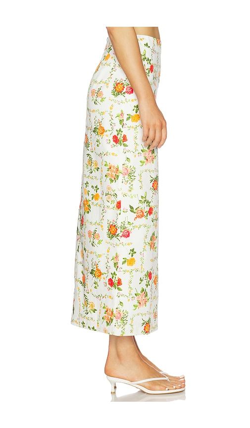Anisa Skirt in White,Orange. - size L (also in M, S, XS) - Line & Dot - Modalova