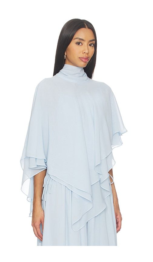 Amorette Cape Top in Baby Blue. - size L (also in M, S, XL, XS) - Line & Dot - Modalova