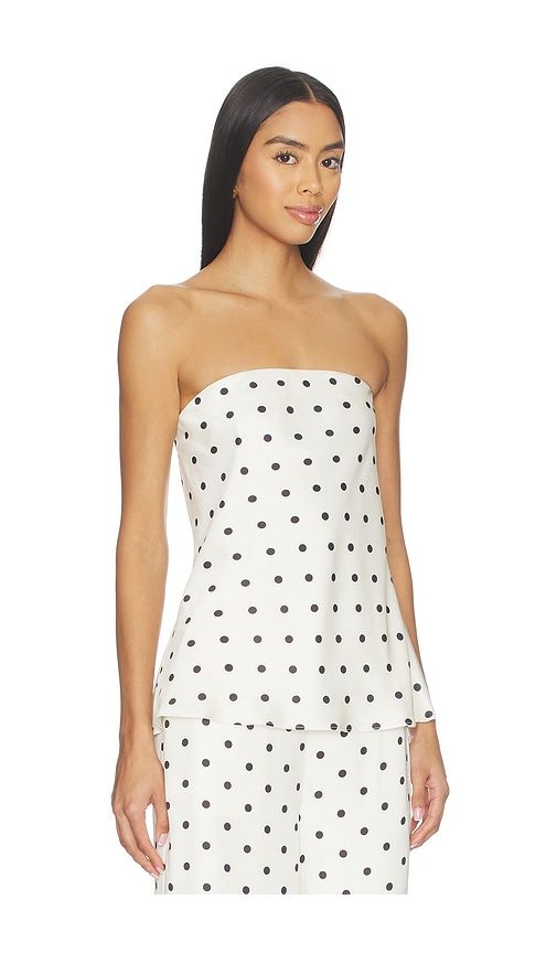 Ravyn Tube Top in Black,Ivory. - size L (also in M, S, XS) - Line & Dot - Modalova