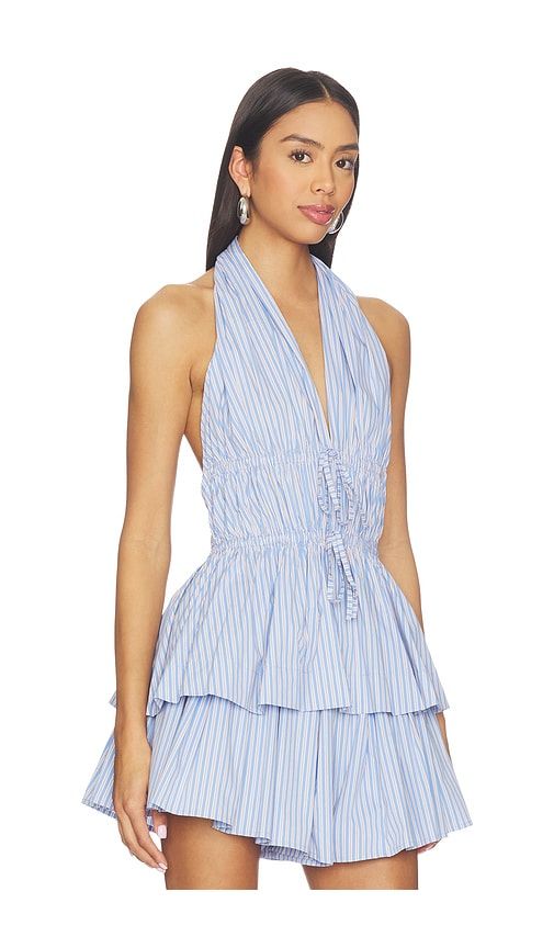 Eleni Top in Blue. - size L (also in M, S, XS) - Line & Dot - Modalova
