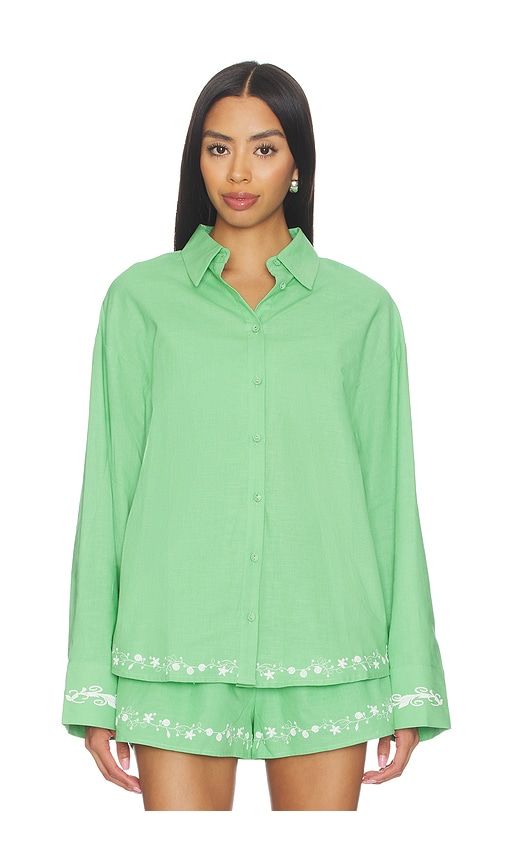 Tippi Embroidered Shirt in . - size S (also in XS, M, L) - Line & Dot - Modalova