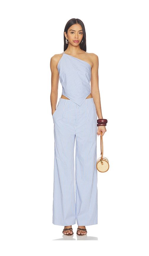X REVOLVE Claudine Asymmetrical Top in . Size L. Also in M, S, XS - Line & Dot - Modalova