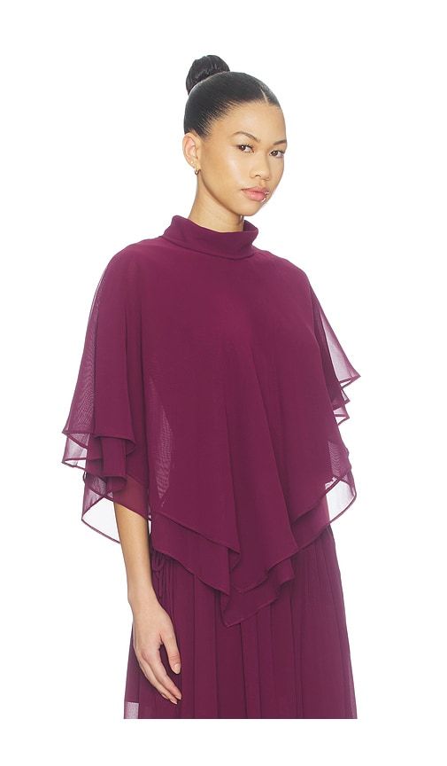 Amorette Cape Style Top in Purple. - size L (also in M, S, XS) - Line & Dot - Modalova