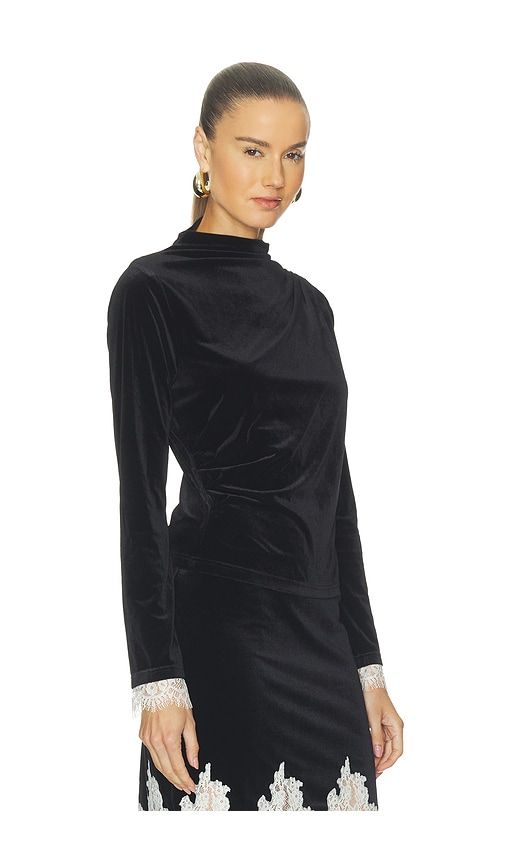 Kalo Top in Black. - size L (also in M, S, XS) - Line & Dot - Modalova