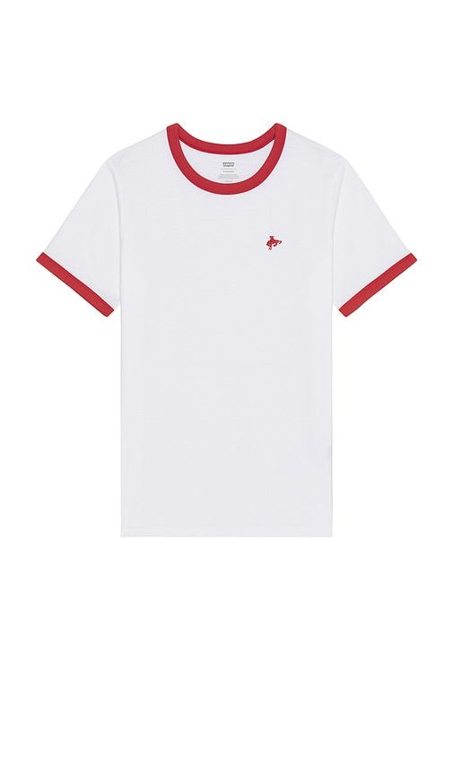 Retro Ringer Tee in White. - size L (also in M, S) - LEVI'S - Modalova