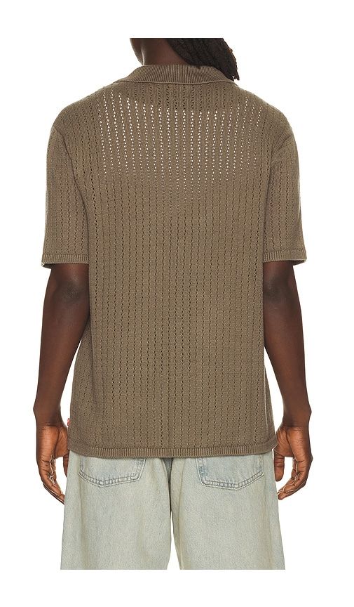Costa Knit Camp Shirt in Brown. - size L (also in M, S) - LEVI'S - Modalova