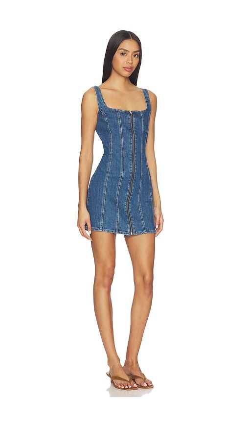 Seamed Zip Dress in Blue. - size L (also in M, XL) - LEVI'S - Modalova
