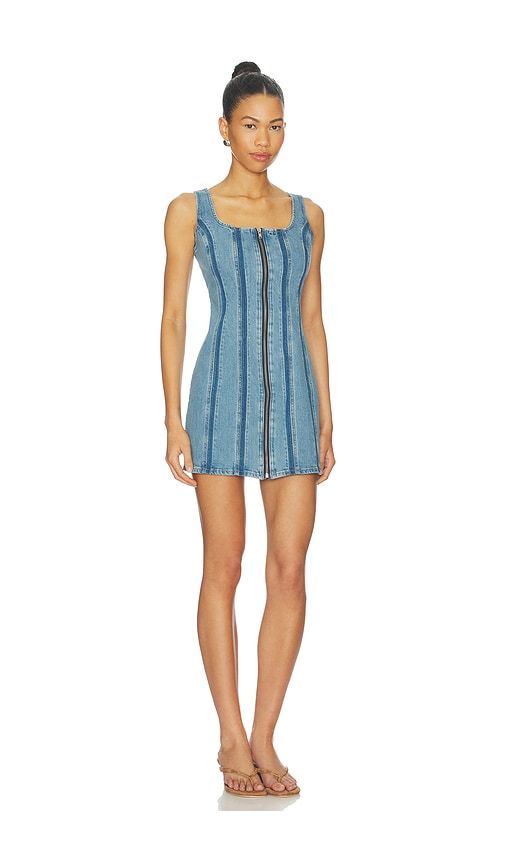 Seamed Zip Dress in Blue. - size S (also in XS) - LEVI'S - Modalova
