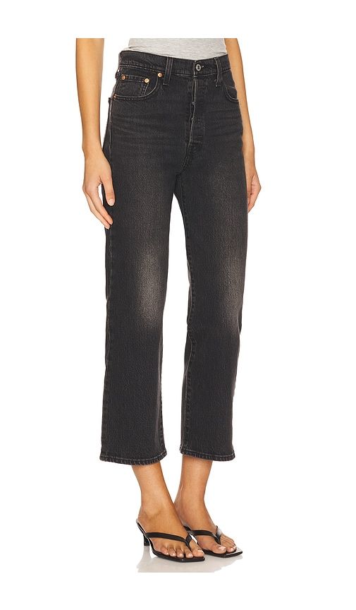 Ribcage Straight Ankle Jeans in Black. - size 24 (also in 26, 28, 29) - LEVI'S - Modalova