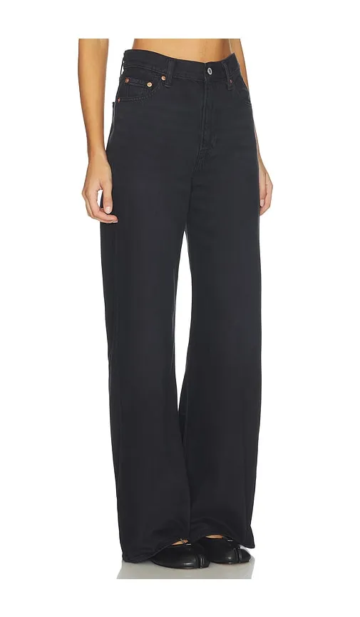 Ribcage Wide Leg Jeans in Black. - size 24 (also in 27, 28, 29) - LEVI'S - Modalova
