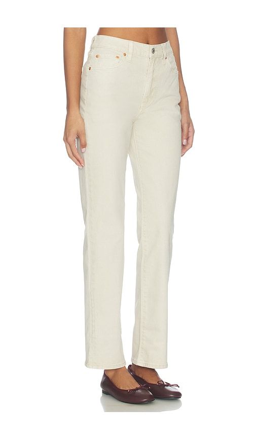 Ribcage Slim Straight Jean in Ivory. - size 24 (also in 25, 26, 27, 28, 29, 30, 31, 32) - LEVI'S - Modalova