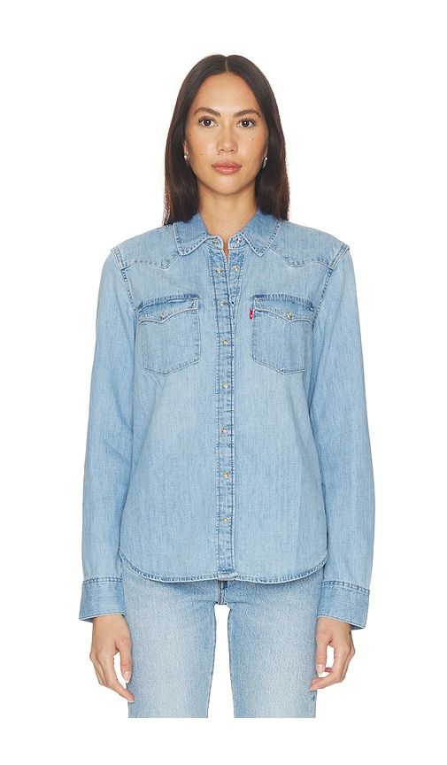 Heritage Western Denim Shirt in Blue. - size L (also in S, XS) - LEVI'S - Modalova