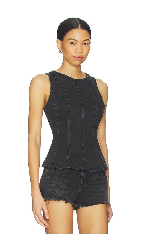 Leighton Peplum Top in Black. - size L (also in S, XS) - LEVI'S - Modalova