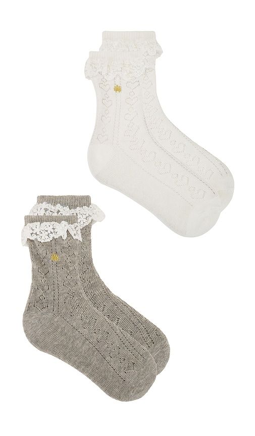 Set Of 2 Heather Socks in - Lele Sadoughi - Modalova