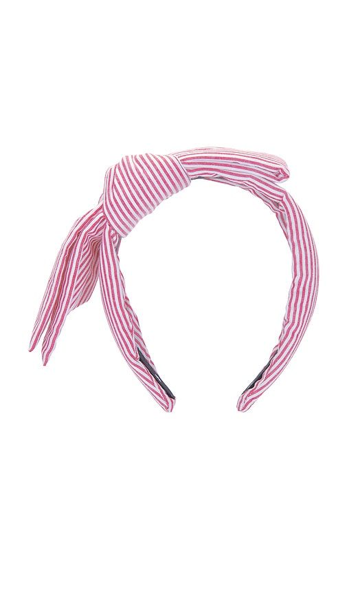 Holly Seersucker Headband in - Lele Sadoughi - Modalova