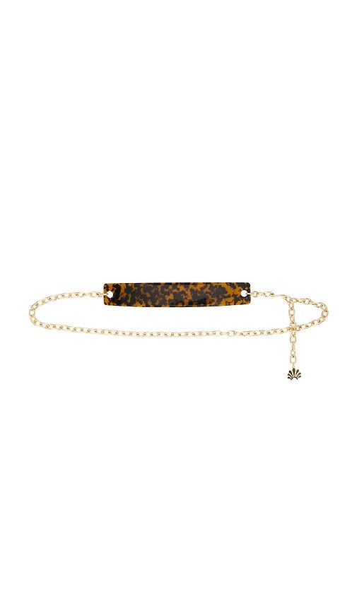 Bessette Chain Belt in Brown. - size L (also in S) - Lele Sadoughi - Modalova