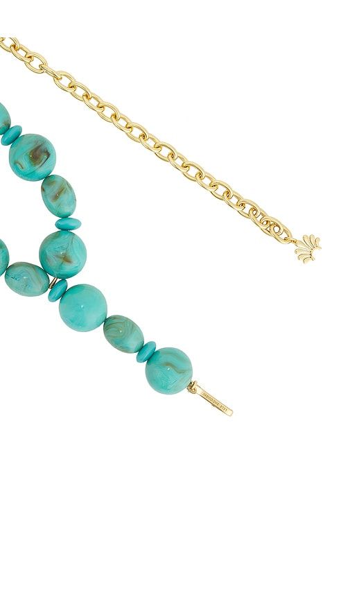 Aventura Chain Belt in Teal - Lele Sadoughi - Modalova