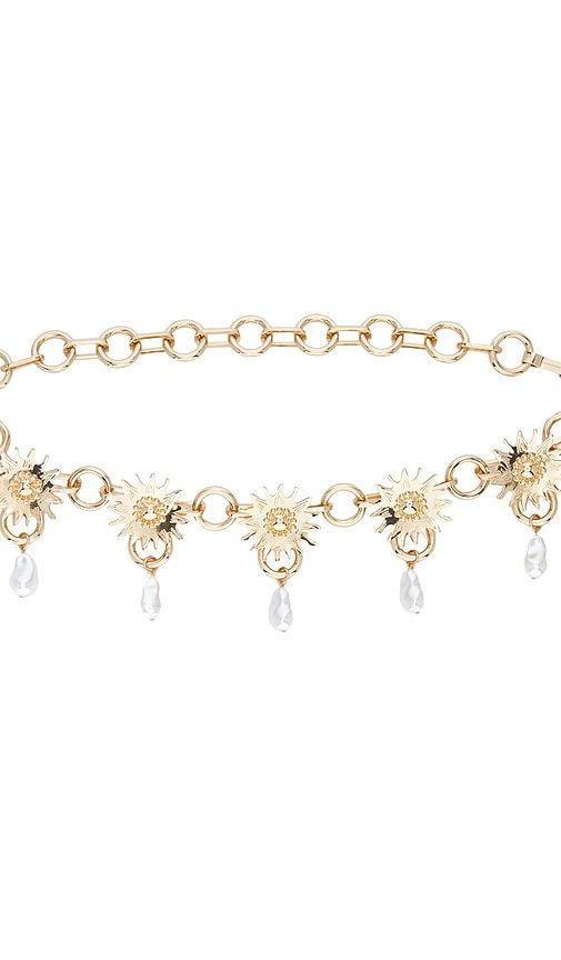 Soleil Chain Belt in Metallic - Lele Sadoughi - Modalova