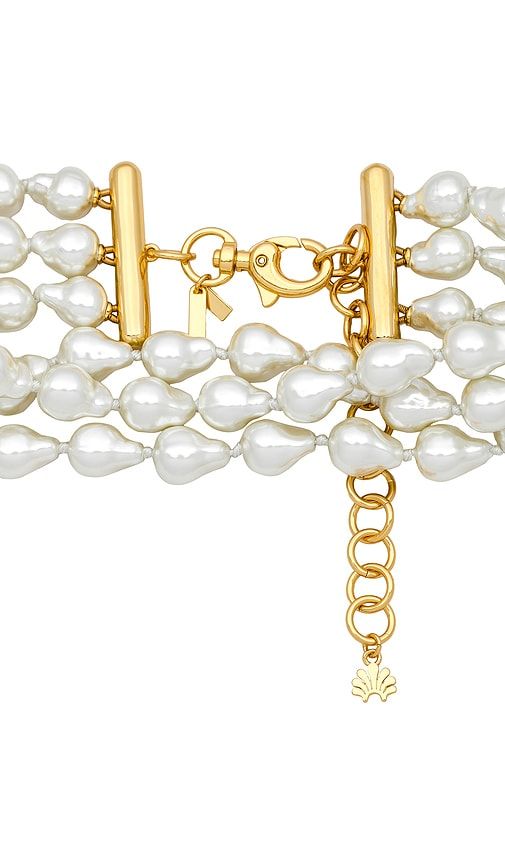 Jackie Triple Row Choker in Ivory - Lele Sadoughi - Modalova