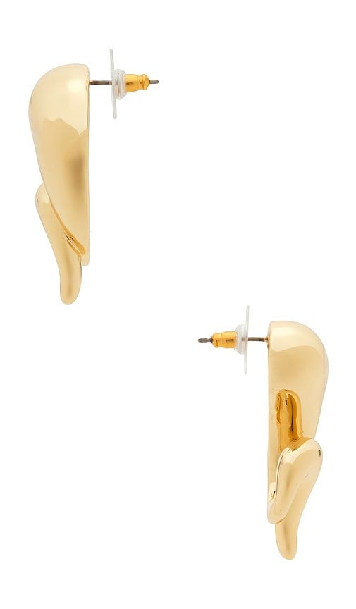 Twirly Button Stud Earrings in Metallic - Lele Sadoughi - Modalova