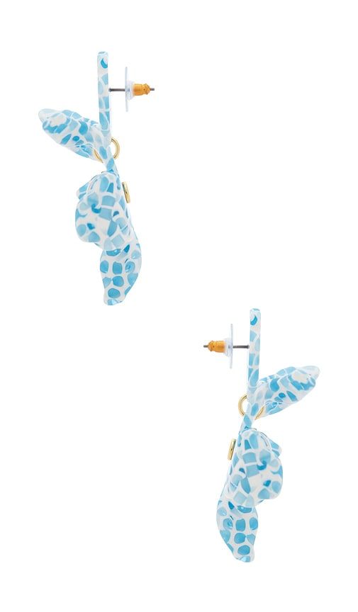 Small Pearl Lily Earrings in Blue - Lele Sadoughi - Modalova