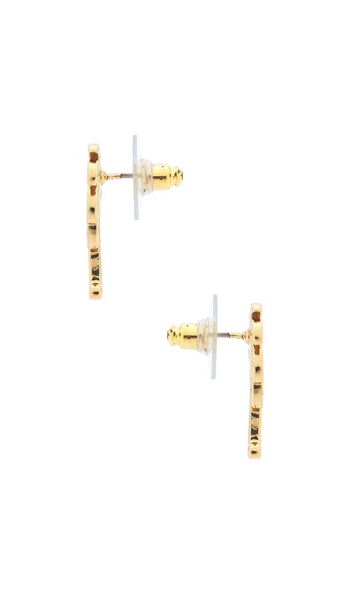 Palm Tree Stud Earrings in Metallic - Lele Sadoughi - Modalova