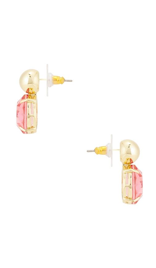 Crystal Cactus Flower Stud Earrings in Rose - Lele Sadoughi - Modalova