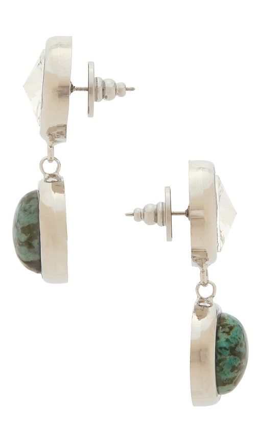 Clare Crystal And Stone Drop Earrings in - LELET NY - Modalova