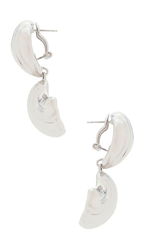 Vini Drop Earrings in Metallic Silver - LELET NY - Modalova