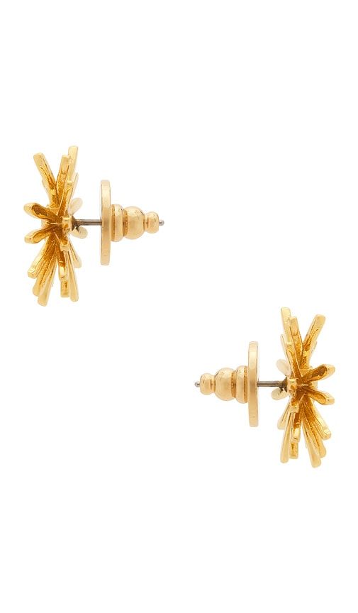 Daisy Stud Earrings in Metallic - LELET NY - Modalova