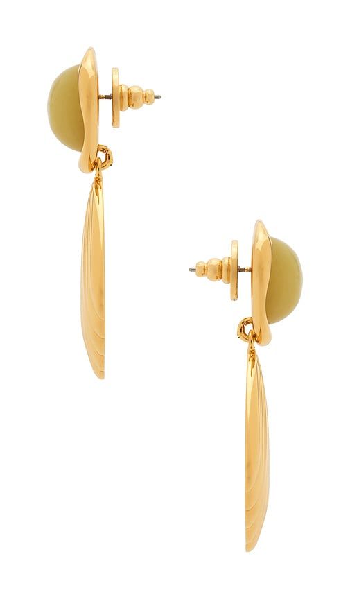 Goldie Drop Earrings in Metallic Gold - LELET NY - Modalova