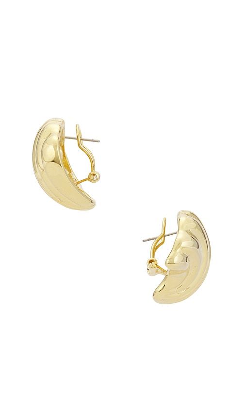 Vini Button Earrings in Metallic - LELET NY - Modalova